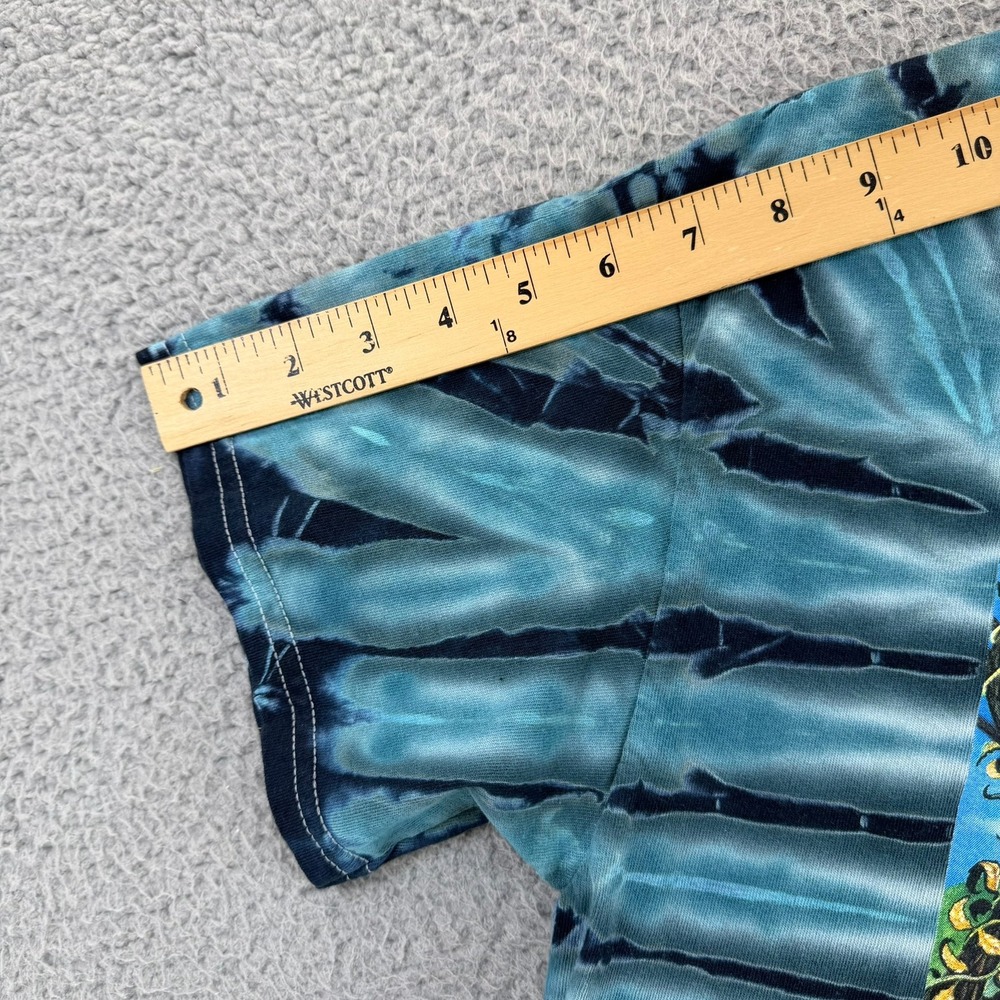 Gildan Gnomeland Security Tie‎ Dye T-Shirt Mens Medium Blue Black Gnome Graphic - Picture 8 of 15